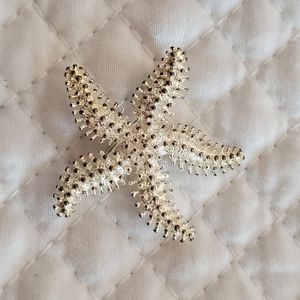 Sterling Silver Starfish Pin!